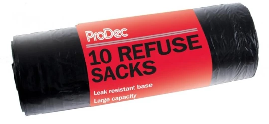 ProDec Black Poly Refuse Sacks (Pack of 10).jfif